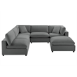 Comfort Pointe Casella Modular 6-Piece Nest in Charcoal Performance Fabric