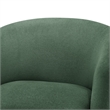 Comfort Pointe Amhurst Green Fabric Swivel Barrel Accent Chair