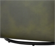 Comfort Pointe Amhurst Fern Green Faux Leather Swivel Barrel Chair