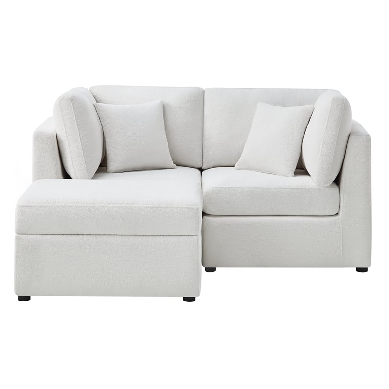 Comfort Pointe Chandler 3-Piece Ivory Performance Fabric Chofa