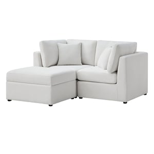 Comfort Pointe Chandler 3-Piece Ivory Performance Fabric Chofa