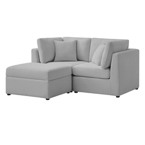 Comfort Pointe Chandler 3-Piece Gray Performance Fabric Chofa