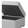 Comfort Pointe Chandler Gray Performance Fabric Storage Ottoman