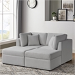 Comfort Pointe Chandler 4-Piece Gray Performance Fabric Chofa