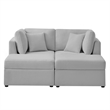 Comfort Pointe Chandler 4-Piece Gray Performance Fabric Chofa