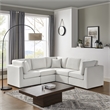 Comfort Pointe Chandler 5-PC Ivory Performance Fabric Sectional