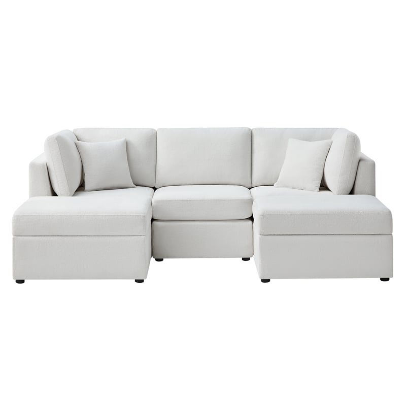 Comfort Pointe Chander 5-PC XL Ivory Performance Fabric Chofa