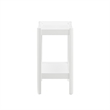 Comfort Pointe Yukon White Wood Tray-Top Farmhouse Style Accent Table