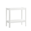 Comfort Pointe Yukon White Wood Tray-Top Farmhouse Style Accent Table