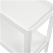 Comfort Pointe Yukon White Wood Tray-Top Farmhouse Style Accent Table