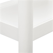 Comfort Pointe Yukon White Wood Tray-Top Farmhouse Style Accent Table