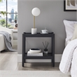 Comfort Pointe Yukon Matte Black Wood Farmhouse Style Accent Table