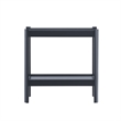 Comfort Pointe Yukon Matte Black Wood Farmhouse Style Accent Table