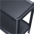 Comfort Pointe Yukon Matte Black Wood Farmhouse Style Accent Table