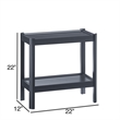 Comfort Pointe Yukon Matte Black Wood Farmhouse Style Accent Table
