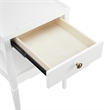 Comfort Pointe Finchley White Wood 1-drawer Nightstand with Shelf