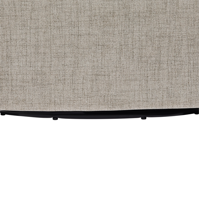 Comfort Pointe Sanibel Ivory Polyester Fabric Skirted Swivel Accent Chair