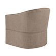 Comfort Pointe Sanibel Stone Polyester Fabric Skirted Swivel Accent Chair