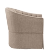 Comfort Pointe Sanibel Stone Polyester Fabric Skirted Swivel Accent Chair