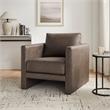 Comfort Pointe Tybee Espresso Faux Leather Modern Style Arm Chair