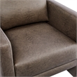 Comfort Pointe Tybee Espresso Faux Leather Modern Style Arm Chair
