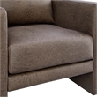 Comfort Pointe Tybee Espresso Faux Leather Modern Style Arm Chair