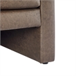 Comfort Pointe Tybee Espresso Faux Leather Modern Style Arm Chair