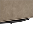 Comfort Pointe Winton Willow Taupe Faux Leather Swivel Accent Chair