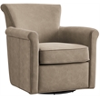 Comfort Pointe Winton Willow Taupe Faux Leather Swivel Accent Chair