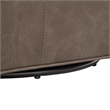 Comfort Pointe Winton Espresso Faux Leather Swivel Accent Chair