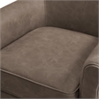 Comfort Pointe Winton Espresso Faux Leather Swivel Accent Chair