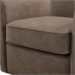 Comfort Pointe Winton Espresso Faux Leather Swivel Accent Chair