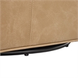 Comfort Pointe Winton Honey Brown Faux Leather Swivel Accent Chair