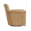 Comfort Pointe Winton Honey Brown Faux Leather Swivel Accent Chair