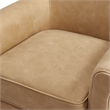 Comfort Pointe Winton Honey Brown Faux Leather Swivel Accent Chair