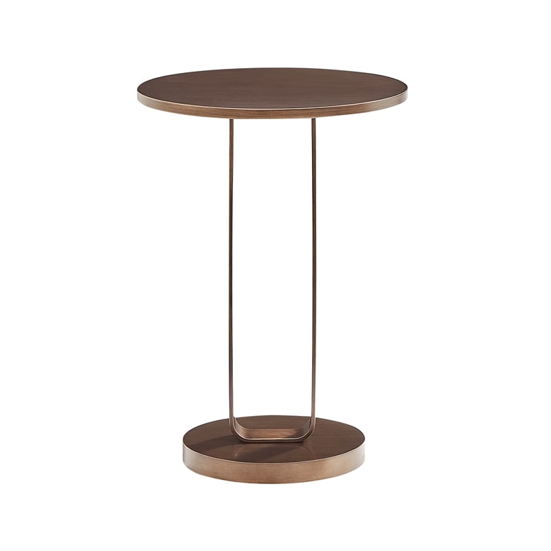 Comfort Pointe Tallulah Antique Bronze Metal Round Accent Table