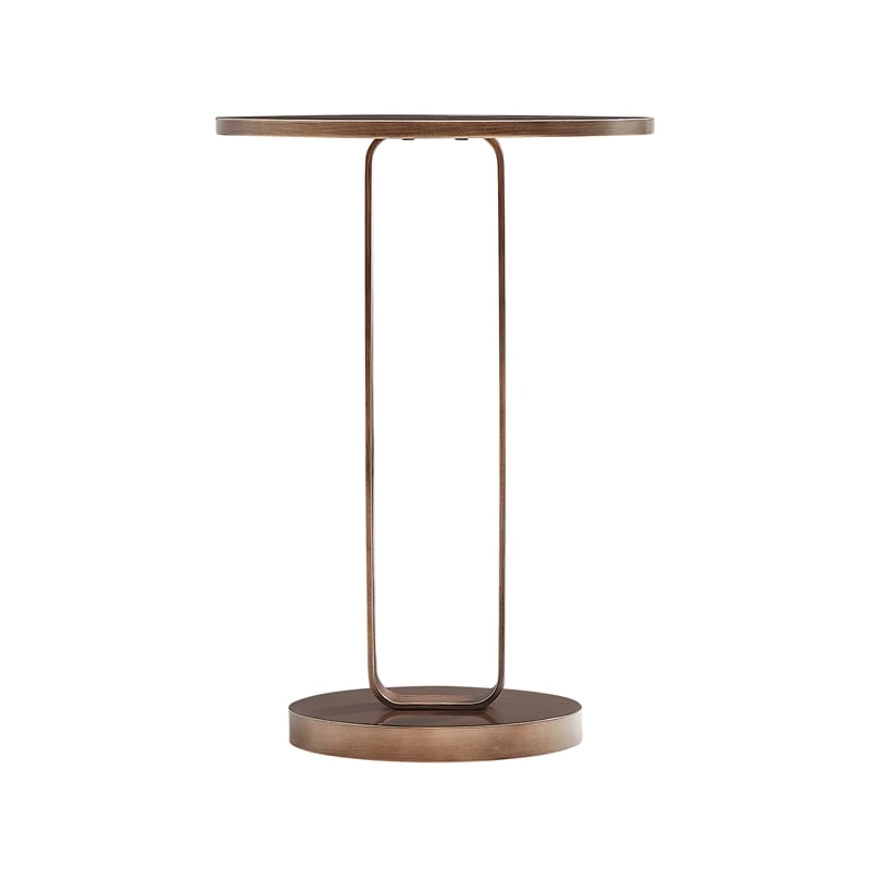Comfort Pointe Tallulah Antique Bronze Metal Round Accent Table