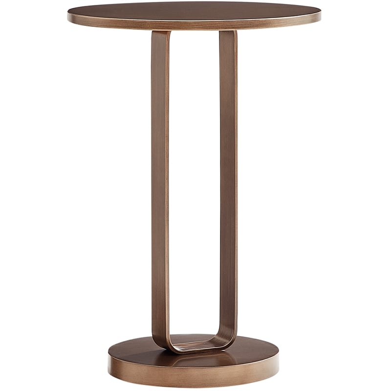 Comfort Pointe Tallulah Antique Bronze Metal Round Accent Table
