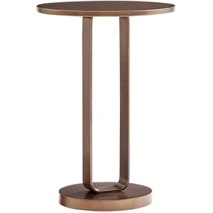 Comfort Pointe Tallulah Antique Bronze Metal Round Accent Table
