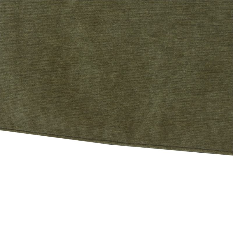 Elm Caper Green Polyester Fabric Skirted 360-degree Swivel Chair