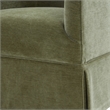 Elm Caper Green Polyester Fabric Skirted 360-degree Swivel Chair