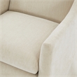 Comfort Pointe Ludlow Skirted Swivel Beige Polyester Fabric Accent Chair