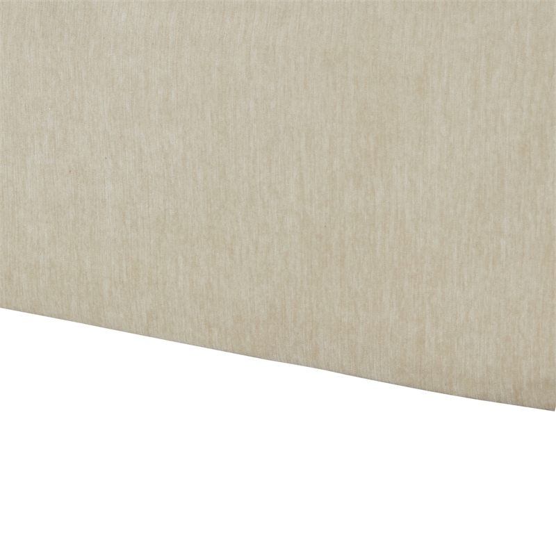 Comfort Pointe Ludlow Skirted Swivel Beige Polyester Fabric Accent Chair