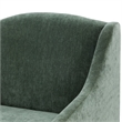 Comfort Pointe Ludlow Ivy Green Polyester Fabric Skirted Swivel Accent Chair
