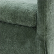 Comfort Pointe Ludlow Ivy Green Polyester Fabric Skirted Swivel Accent Chair