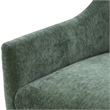 Comfort Pointe Ludlow Ivy Green Polyester Fabric Skirted Swivel Accent Chair