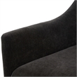 Comfort Pointe Ludlow Dark Brown Polyester Fabric Skirted Swivel Accent Chair