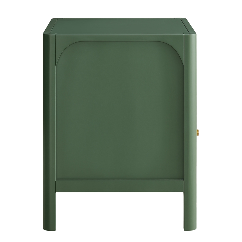 Comfort Pointe Wallis 1-drawer Wood Nightstand in Vintage Green