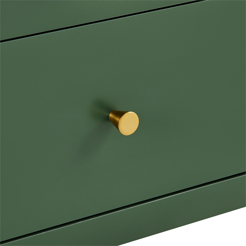 Comfort Pointe Wallis 1-drawer Wood Nightstand in Vintage Green