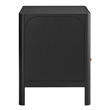 Comfort Pointe Wallis 1-drawer Wood Nightstand in Black Finish